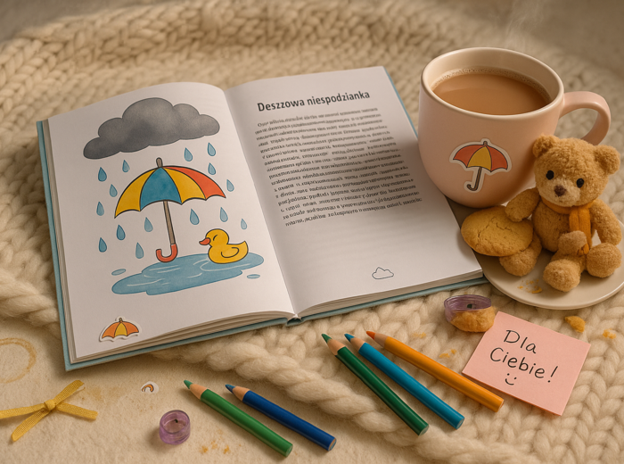 Książka tematyczna „Deszczowe przygody”