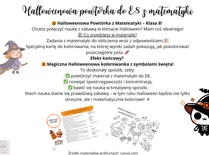 Halloweenowa powtórka do E8 z matematyki