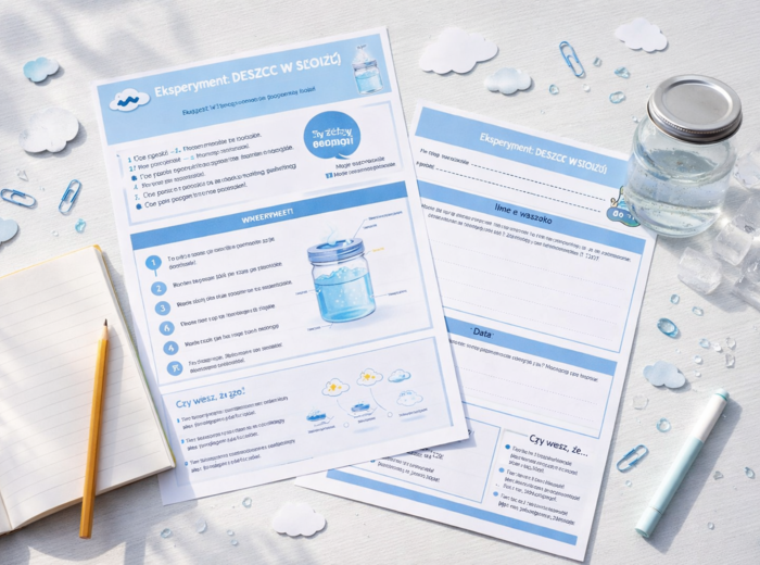 Eksperyment: deszcz w słoiku