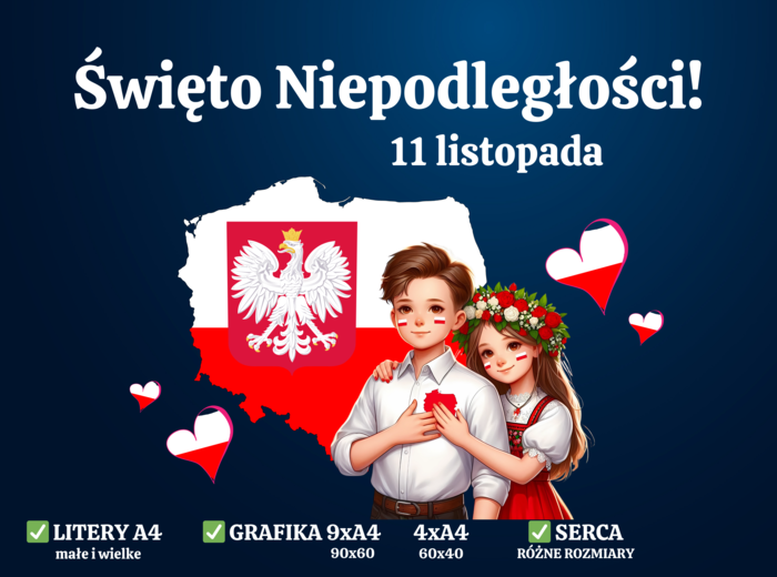 11 LISTOPADA ŚWIĘTO NIEPODLEGŁOŚCI - Dekoracja XXL