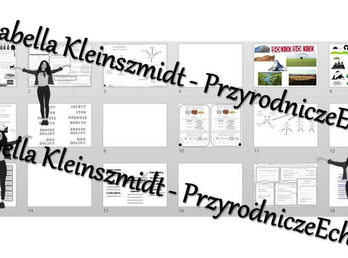 Zestaw kart pracy i innych plików + 7 gratisowych linków do lekcji multimedialnych - niekomercyjnych wykonanych w genial.ly do indywidualnego pobrania i użycia do celów niekomercyjnych z PRZYRODY do klasy 4, „Poznajemy krajobraz najbliższej okolicy” wyko