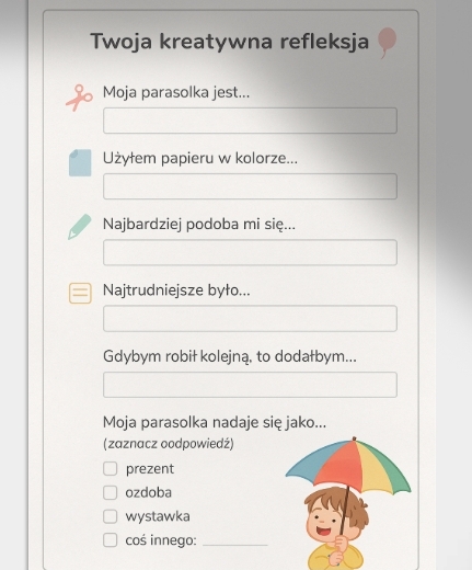 Papierowe parasolki 3D