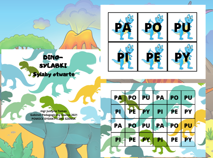DINO-SYLABY ZESTAW