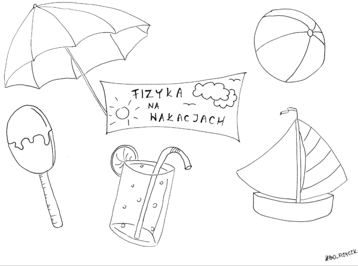 Fizyka 7 i 8. Kolorowanka FIZYKA NA WAKACJACH