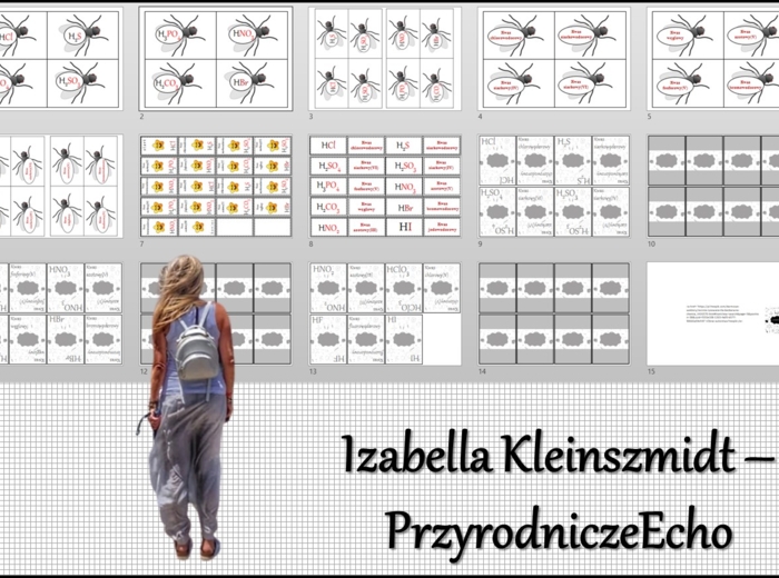 Gry (muchy, układanka, domino, Piotruś – gra karciana) „Wzory i nazwy kwasów”, w pdf. Chemia 7 i 8 , dział „Kwasy”. Materiał wykonany na podstawie podręcznika z wydawnictwa MAC – nowość 2024/2025.
