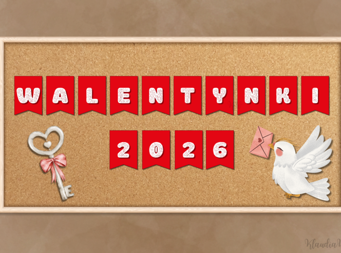Walentynki - gotowy zestaw materiałów do druku (PDF)