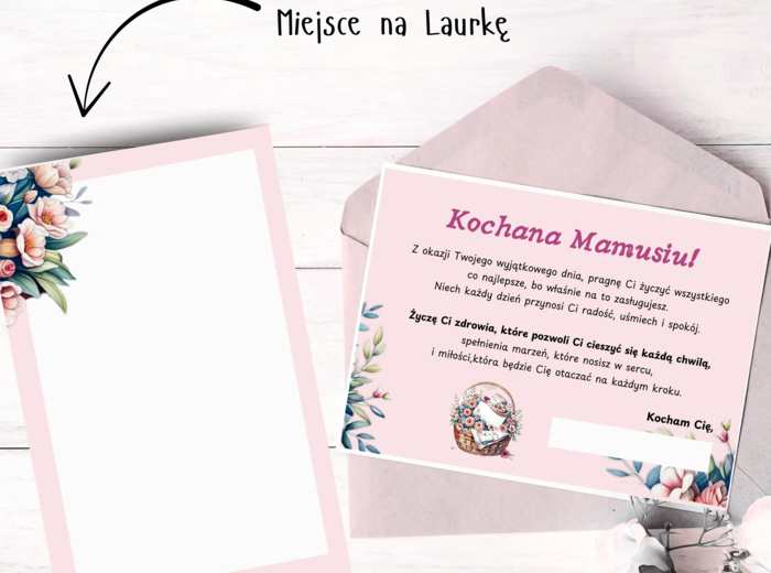 Zestaw na Dzień Mamy : Zaproszenie na dzień Mamy, Kartki na dzień mamy, Certyfikat dla Mamy, Kotyliony dla Mamy ❤️