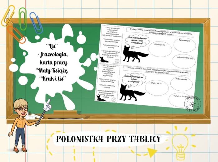 Związki frazeologiczne - lis - "Mały Książę"