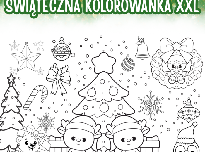 ŚWIĄTECZNA KOLOROWANKA XXL