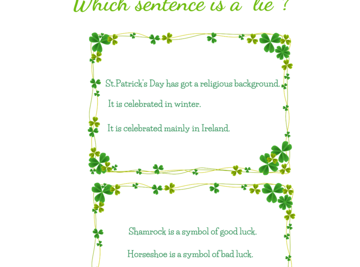 ST.PATRICK’S GREEN SET.