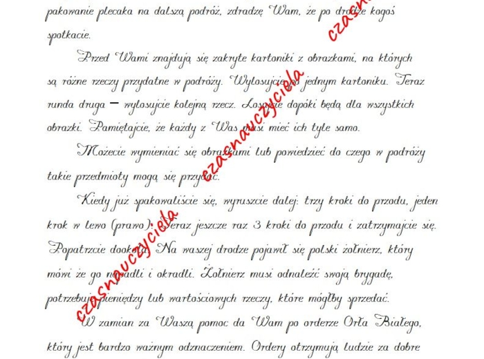 Podróż do niepodległości - gra przedszkolna