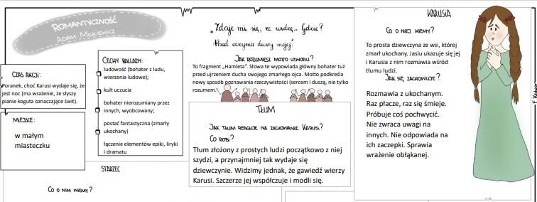  Romantyczno Mickiewicza Karta Pracy ZlotyNauczyciel pl