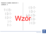 Dodawanie ułamków dodatnich i ujemnych | matematyka | 26 kolumn