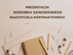 Szablon prezentacji dorobku nauczyciela na egzamin mianowany.
