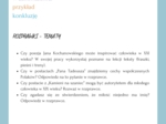 Wzorcowe formy wypowiedzi - przemówienia, rozprawki, opowiadania twórcze. Przykładowe wypracowania z analizą kolorystyczną. Egzamin ósmoklasisty