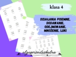 Matematyka - działania pisemne, dodawanie, odejmowanie, mnożenie, luki