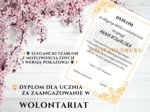 🏆 Dyplom za Wolontariat – elegancki szablon do druku 🌟