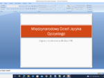 Międzynarodowy Dzień Języka Ojczystego - zajęcia z wychowawcą dla klas VII-VIII