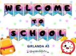 Girlanda "Welcome back" oraz "Welcome to school"