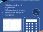 Sześcian liczb całkowitych | matematyka | 26 kolumn