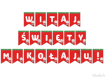 Girlanda „WITAJ ŚWIĘTY MIKOŁAJU!” – PDF do druku