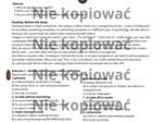 Karta pracy z czytanką "The Secret Behind the Mask" słownictwo: emocje i osobowość B1