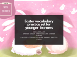 Easter vocabulary for young learners WIELKANOC kody QR gry online 🐏🐏🐏