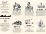 Stolice Polski – historia w pigułce, plakaty