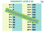 Kwadraty liczb 0-20 2 gry węże i drabiny oraz plakat