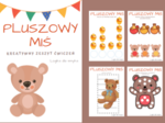 Pluszowy miś - kreatywne karty pracy