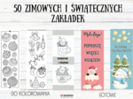50 ZIMOWYCH I ŚWIĄTECZNYCH ZAKŁADEK dla dzieci