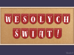 Girlanda „Wesołych Świąt Bożego Narodzenia!” – plik PDF do druku