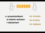 Pisownia "nie" z różnymi częściami mowy - prezentacja + dyktanda + wykreślanki