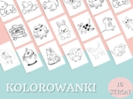 Zestaw kolorowanek 16 stron