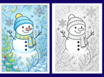 ❄️🎄Zimowe Kolorowanki w Stylu Zentangle – idealne do relaksu i twórczej zabawy! - 36 szt.🎄 - zima