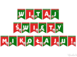 Girlanda „WITAJ ŚWIĘTY MIKOŁAJU!” – PDF do druku