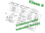 Klasa 6. Geografia. Zróżnicowanie ludności Europy
