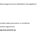 Test- Chemizm życia. Składniki nieorganiczne (poziom rozszerzony)