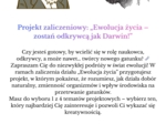 Zaliczenie działu - Ewolucja życia dla klasy 8