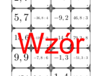 Domino - Dzielenie dodatnich i ujemnych liczb dziesiętnych przez liczbę całkowitą | matematyka