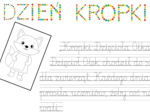 📢 Dzień Kropki – opowiadanie, pisanie po śladzie, kolorowanki i napis(21 stron) 🎉