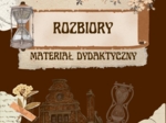 KRZYŻÓWKA "ROZBIORY I ODZYSKANIE NIEPODLEGŁOŚCI" + NOTATKI HISTORYCZNE