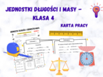 Zamiana jednostek długości i jednostek masy - karta pracy