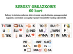 Rebusy obrazkowe do nauki czytania dla dzieci (łatwe) - pdf