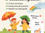 Zestaw kart “Pomysły na zabawy w deszczowy dzień”
