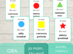 Ja mam, kto ma? - kształty + kolory z napisami