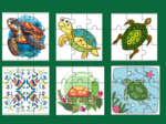 DZIEŃ ŻÓŁWIA – PUZZLE – 18 obrazków