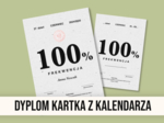 Dyplom za 100% frekwencję