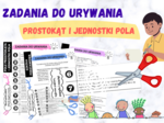Zadania do urwania – pole prostokąta i jednostki pola