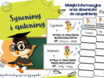 Synonim i antonim. Słowniczek synonimów i antonimów